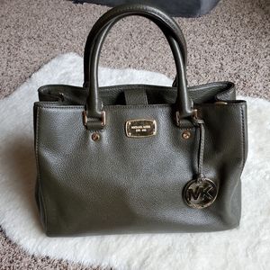 Michael Kors olive green handbag